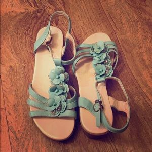 Teal sandals